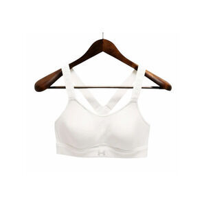 Under Armour Women's Small White Gray Ultra Light Support Foam Padding Bra